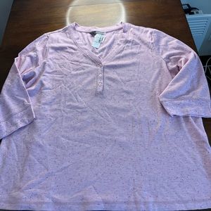New with tag, pinkpajama top from Pennington size 1x